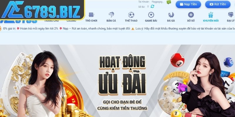 Ưu điểm khi nhận khuyến mãi AE6789